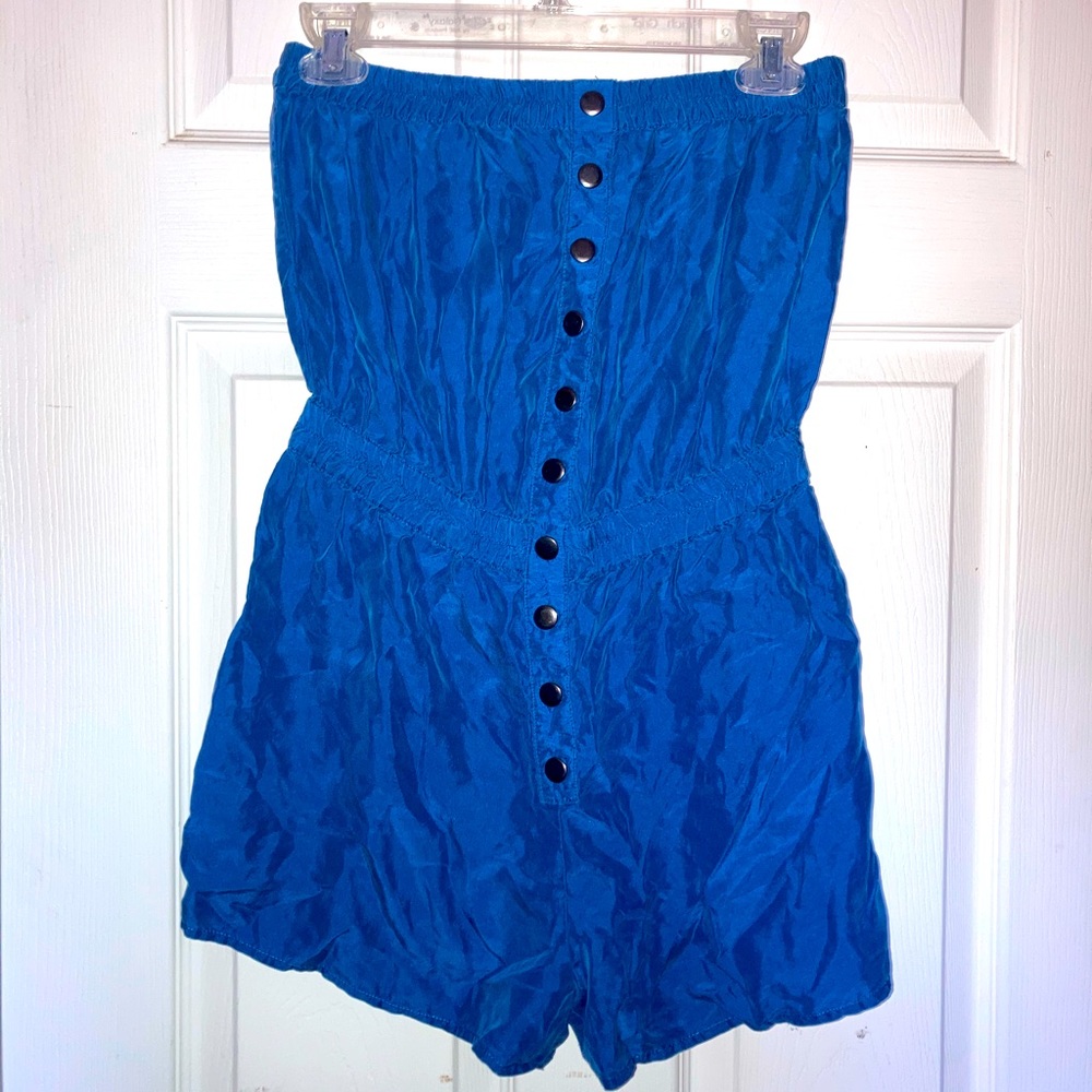 5 For 25.00/Royal Blue silky  romper:)Gorgeous!